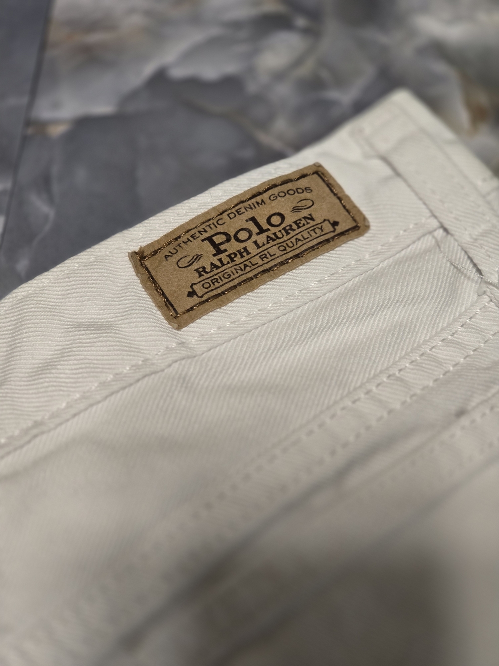 Girl's Polo Ralph Lauren White Denim Cutoff Shorts - Picture 6 of 6